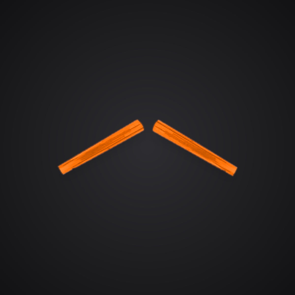Orange reflective V-brace overlay, two pre-cut strips — SuperWrappz hero. Compatible with BMW — Not Genuine BMW Parts.