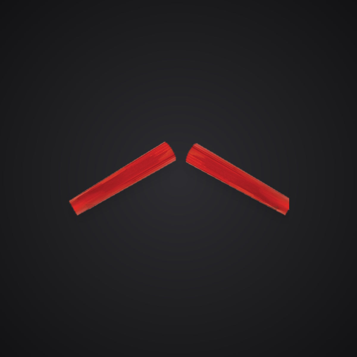 Red reflective V-brace overlay, two pre-cut strips — SuperWrappz hero. Compatible with BMW — Not Genuine BMW Parts.