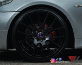 Black & Purple Gloss Badge Emblem Overlay FOR BMW Sticker Vinyl 2 Quadrants covered in each colour FITS YOUR BMW'S Hood Trunk Rims Steering Wheel