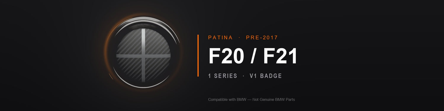 BMW F20 F21 1 Series badge overlays - Compatible with BMW, Not Genuine BMW Parts