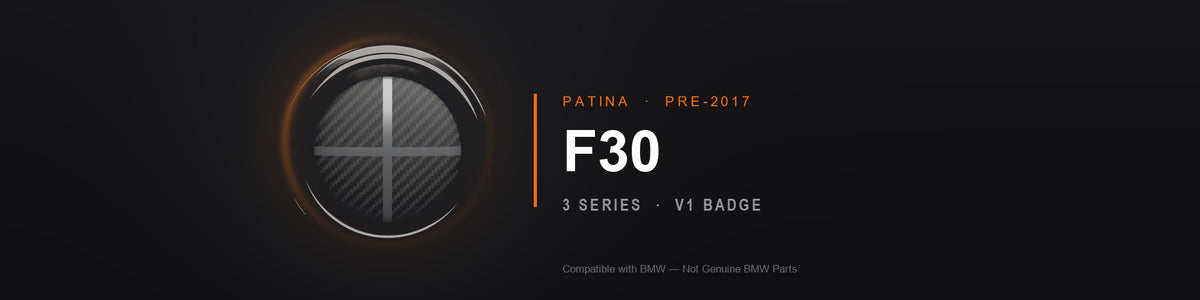 BMW F30 3 Series badge overlays - Compatible with BMW, Not Genuine BMW Parts
