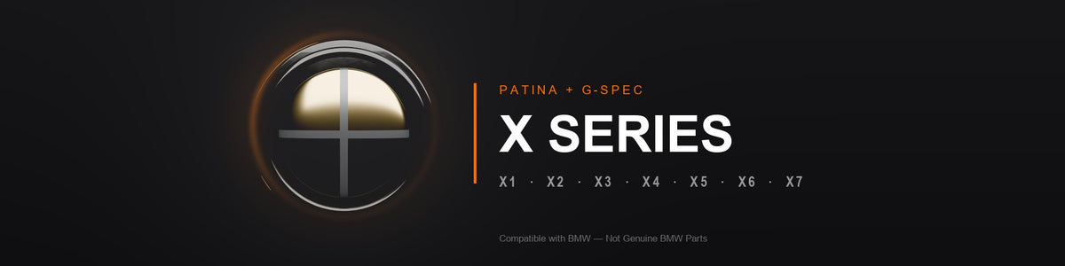 BMW X Series badge overlays and wraps - Compatible with BMW, Not Genuine BMW Parts