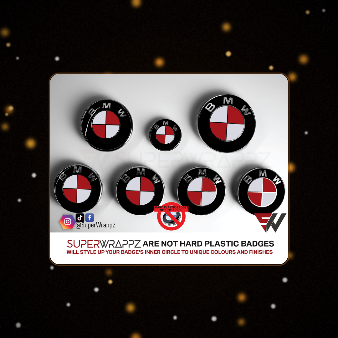 England Canada Flag BMW badge overlay — SuperWrappz hero