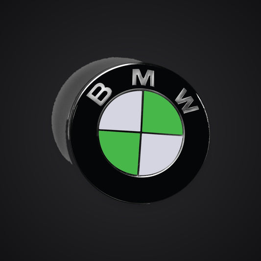 Ireland Flag BMW badge overlay — SuperWrappz hero. Compatible with BMW — Not Genuine BMW Parts.