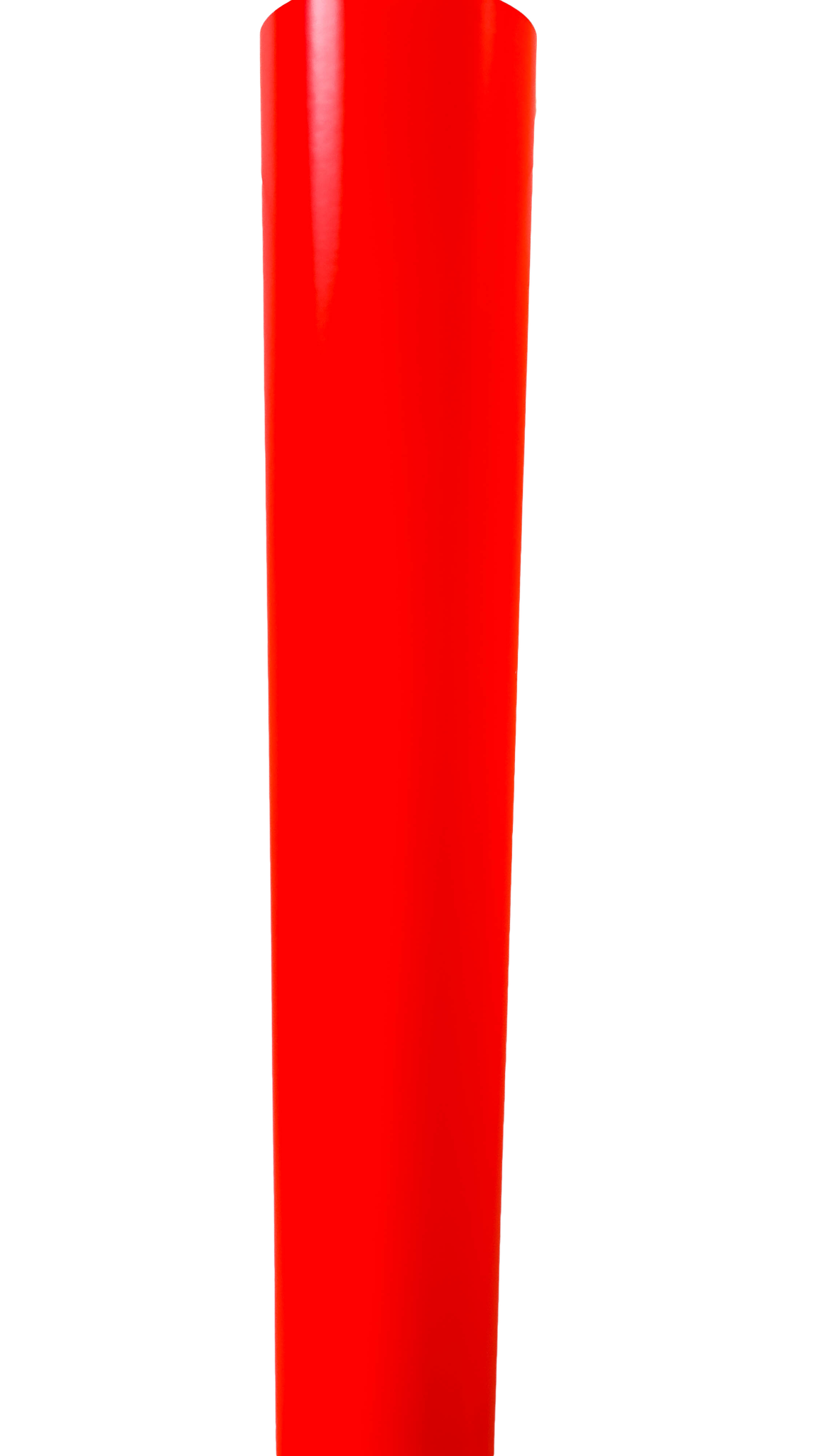 SuperWrappz red V-brace vinyl strip, studio cutout on transparent background.