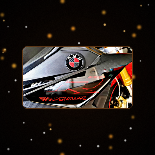S1000R BMW badge overlay — SuperWrappz hero