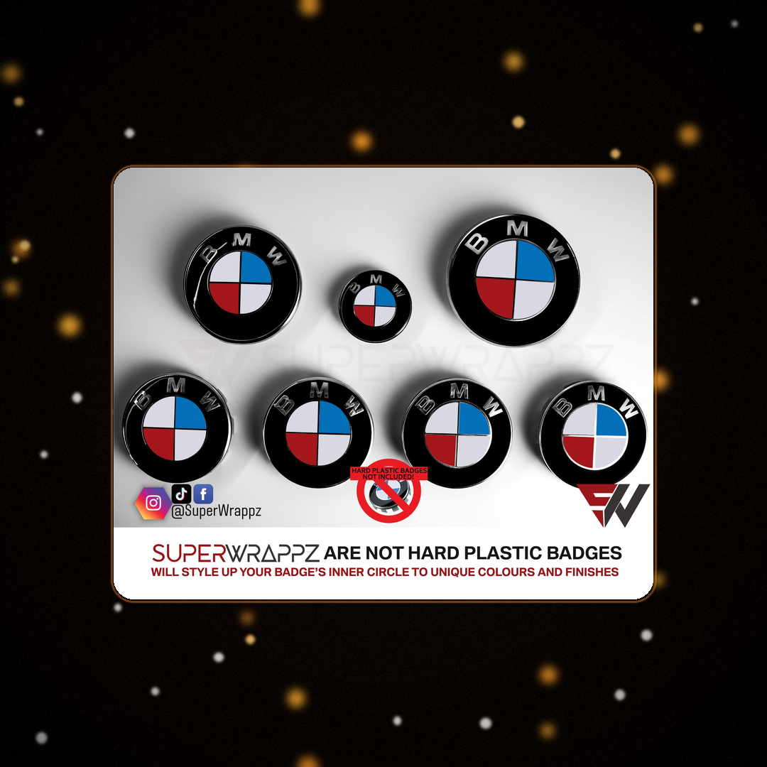 UK USA France Flag BMW badge overlay — SuperWrappz hero