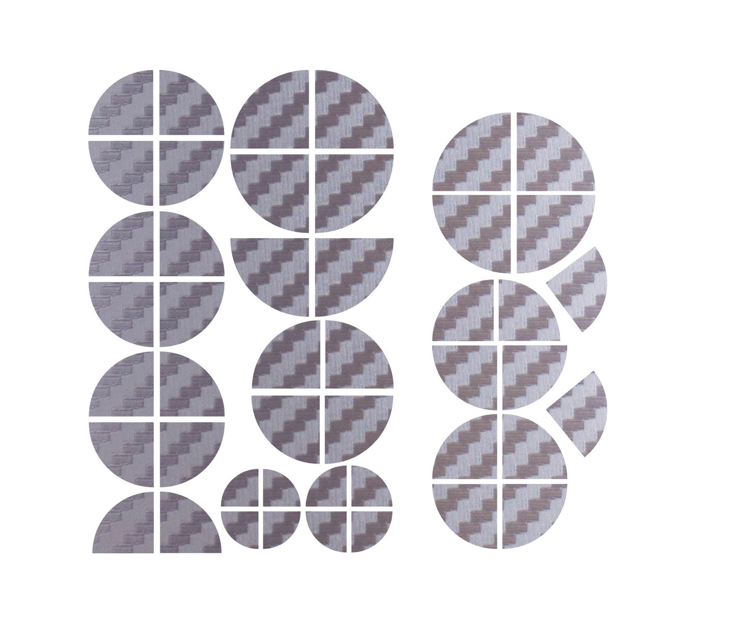 Full Silver Carbon V1 BMW Badge Overlay — Compatible with E/F Series | SuperWrappz