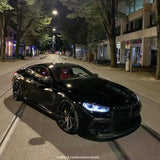 DARK SMOKE BADGE EMBLEM TINT OVERLAY PROTECTION FOR BMW 9 PIECE @FITS ALL BMW@