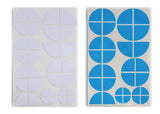 White & Baby Blue Gloss Badge Emblem Overlay FOR BMW Sticker Vinyl 2 Quadrants covered in each colour FITS YOUR BMW'S Hood Trunk Rims Steering Wheel