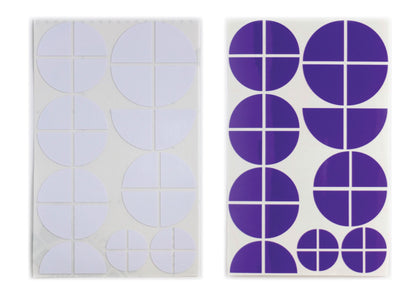 White & Purple Gloss V1 BMW Badge Overlay — Compatible with E/F Series | SuperWrappz