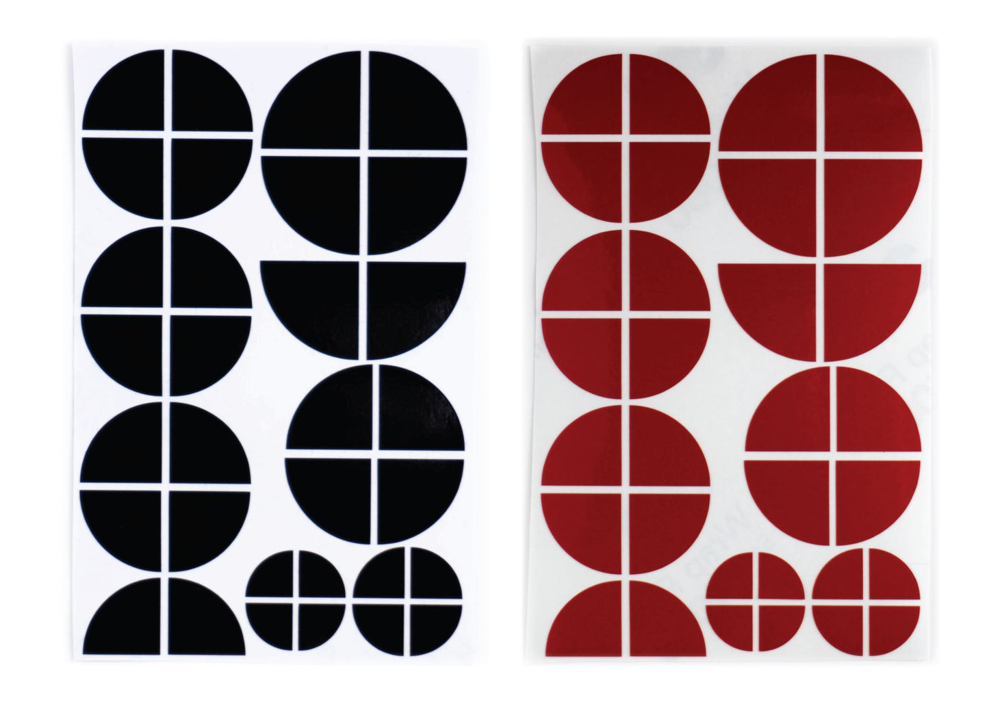Black & Red Metal Gloss V1 BMW Badge Overlay — Compatible with E/F Series | SuperWrappz