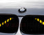 Yellow Reflective V-Brace & Crash Bar Overlay — Compatible with BMW | SuperWrappz