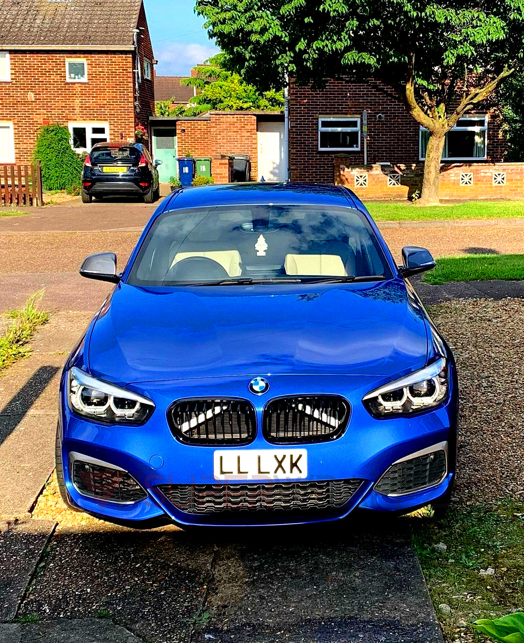 White Reflective V-Brace & Crash Bar Overlay — Compatible with BMW | SuperWrappz
