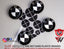 Half Black Carbon V1 BMW Badge Overlay — Compatible with E/F Series | SuperWrappz