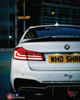 V2 Black & White Carbon Badge Emblem Overlay VERSION 2 FOR F40, G20, G30 BMWs from 2017 TO NOW ETC. Sticker Vinyl FITS YOUR BMW'S Hood Trunk Rims Steering Wheel