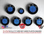 Full Blue Carbon V1 BMW Badge Overlay — Compatible with E/F Series | SuperWrappz