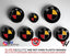 🇩🇪 Germany & 🇧🇪 Belgium Flag V1 BMW Badge Overlay — Compatible with E/F Series | SuperWrappz