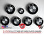 Dark Grey & Silver Carbon V1 BMW Badge Overlay — Compatible with E/F Series | SuperWrappz