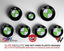 White & Green Gloss V1 BMW Badge Overlay — Compatible with E/F Series | SuperWrappz