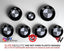 White & Dark Grey Carbon V1 BMW Badge Overlay — Compatible with E/F Series | SuperWrappz