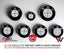 White & Silver Carbon V1 BMW Badge Overlay — Compatible with E/F Series | SuperWrappz