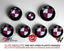 White & Pink Fuchsia Gloss V1 BMW Badge Overlay — Compatible with E/F Series | SuperWrappz