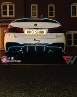 0.5cm blue reflective pin stripes decal sticker wrap kit self adhesive wrap