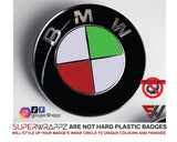 🇮🇹 ITALY 🤌 & 🇭🇺 HUNGARY Country Flag Gloss Badge Emblem Overlay FOR BMW Sticker Vinyl Quadrants FITS YOUR BMW'S Hood Trunk Rims Steering Wheel