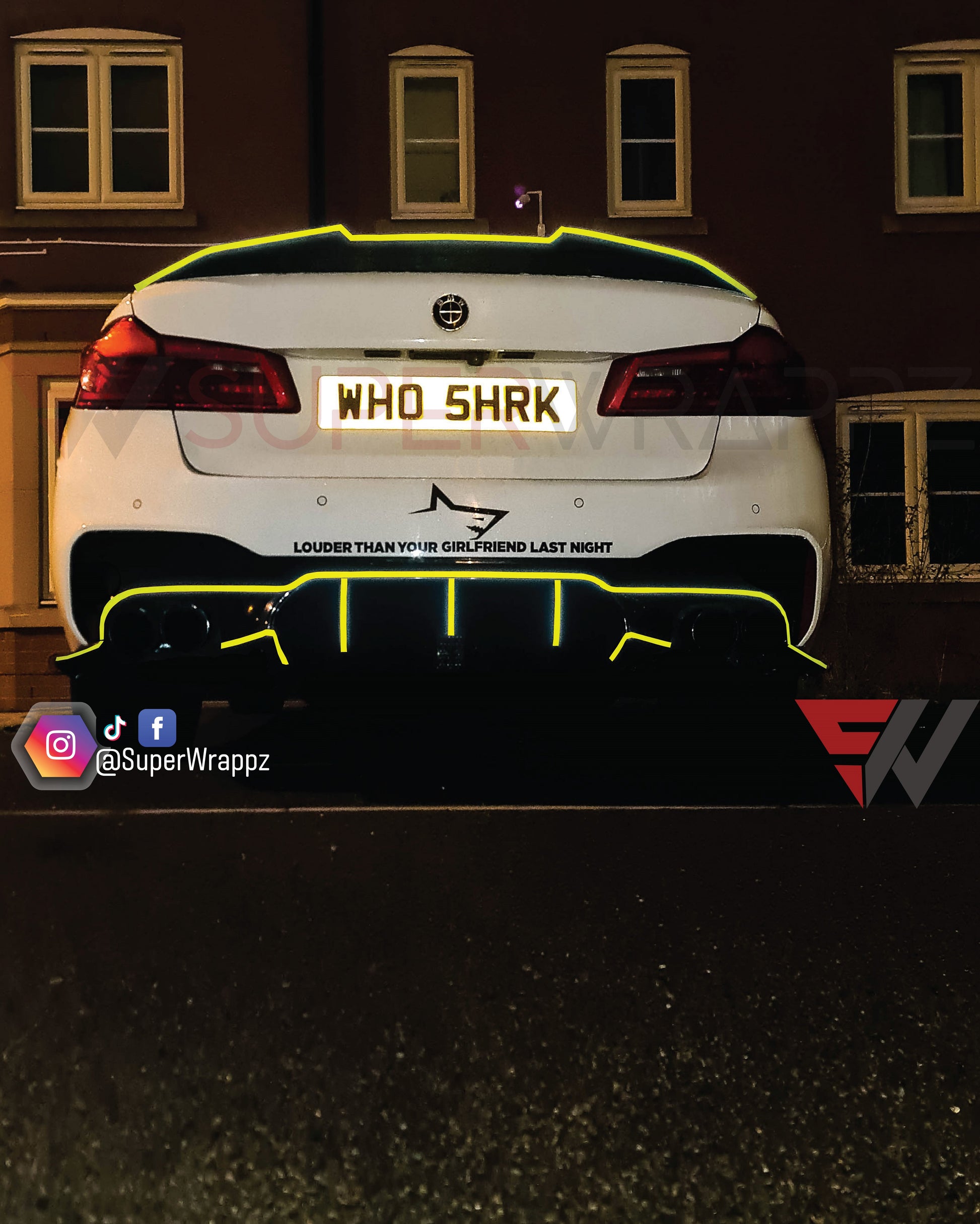 0.5cm yellow reflective pin stripes decal sticker wrap kit self adhesive wrap