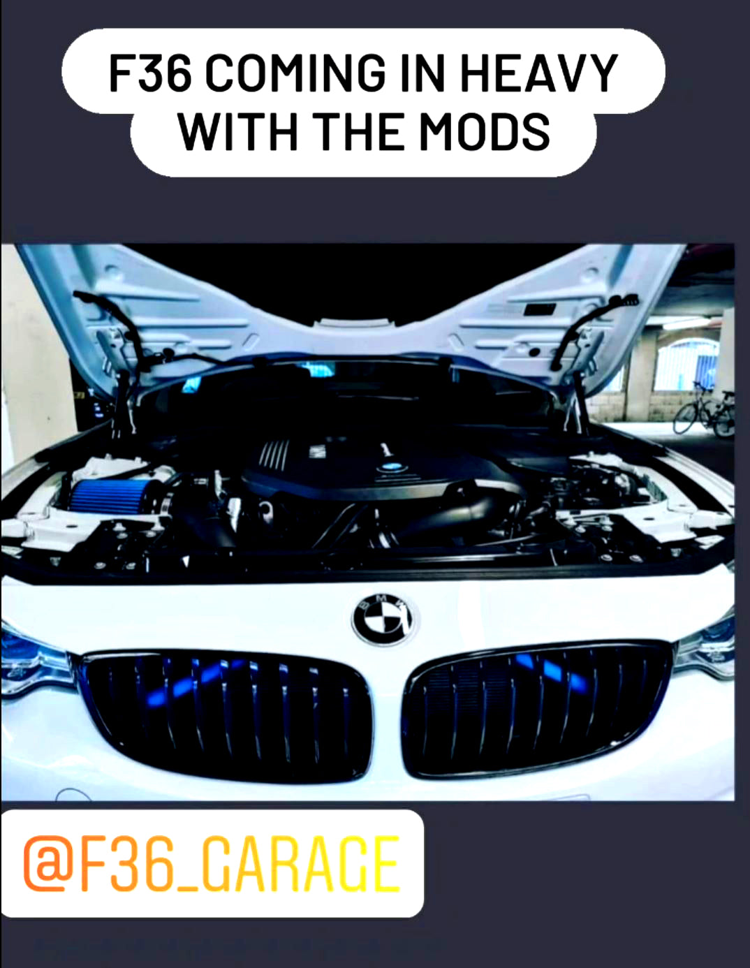 Blue Reflective V-Brace & Crash Bar Overlay — Compatible with BMW | SuperWrappz