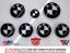 Half Black Gloss V1 BMW Badge Overlay — Compatible with E/F Series | SuperWrappz