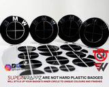V2 Full Black Gloss Badge Emblem Overlay VERSION 2 FOR F40, G20, G30 BMWs from 2017 TO NOW  ETC. Sticker Vinyl FITS YOUR BMW'S Hood Trunk Rims Steering Wheel