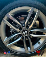 Black & White Gloss Badge Emblem Overlay FOR BMW Sticker Vinyl 2 Quadrants covered in each colour FITS YOUR BMW'S Hood Trunk Rims Steering Wheel