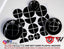 Full Black Gloss V1 BMW Badge Overlay — Compatible with E/F Series | SuperWrappz