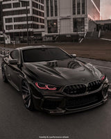 DARK SMOKE BADGE EMBLEM TINT OVERLAY PROTECTION FOR BMW 9 PIECE @FITS ALL BMW@