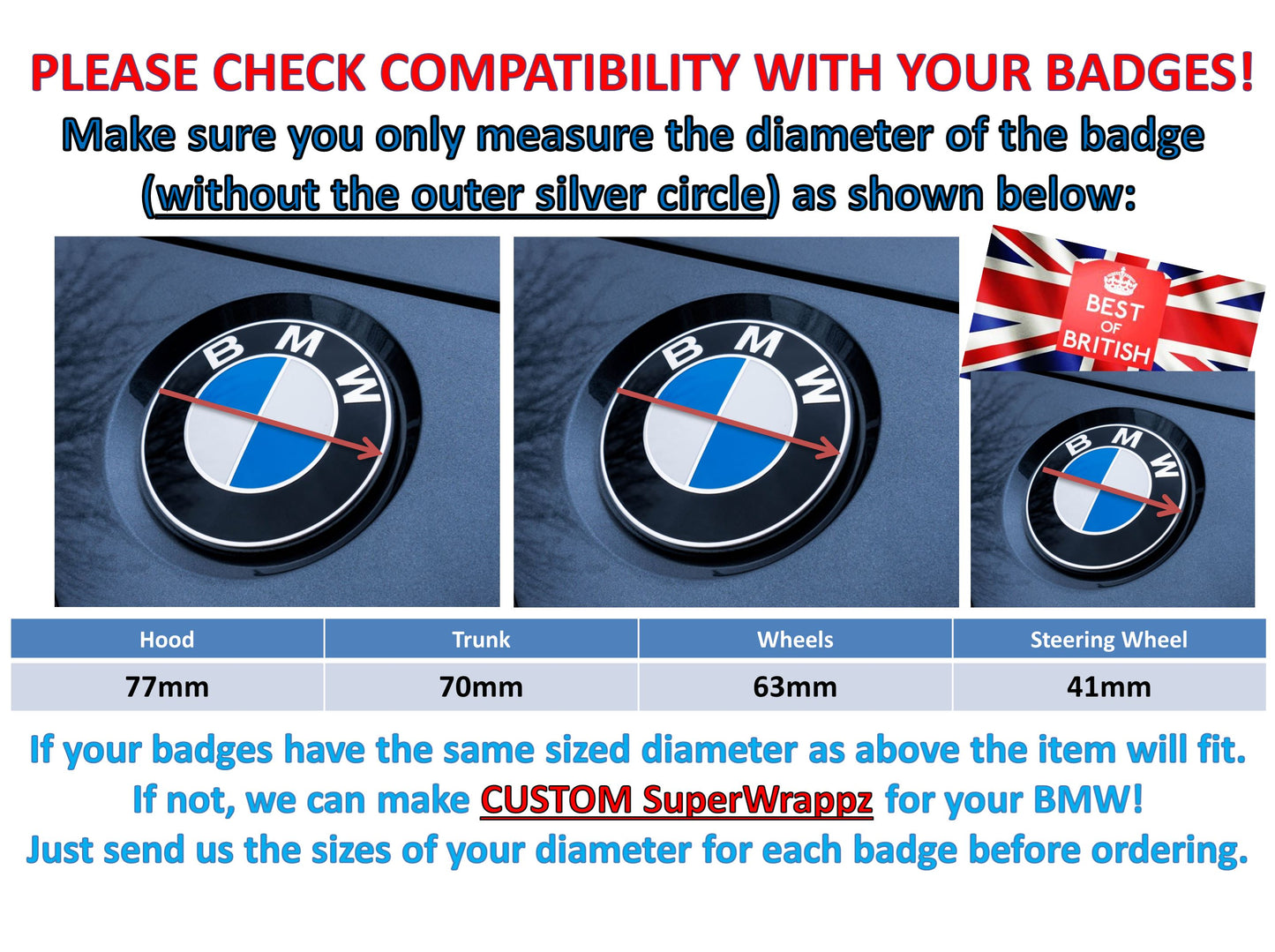 Dark Smoke BMW Badge Tint Overlay — 9-Piece | V1 Compatible | E/F Series | SuperWrappz
