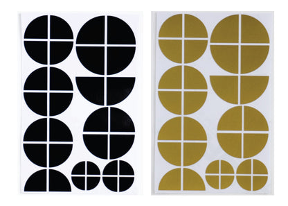 Black & Gold Gloss V1 BMW Badge Overlay — Compatible with E/F Series | SuperWrappz