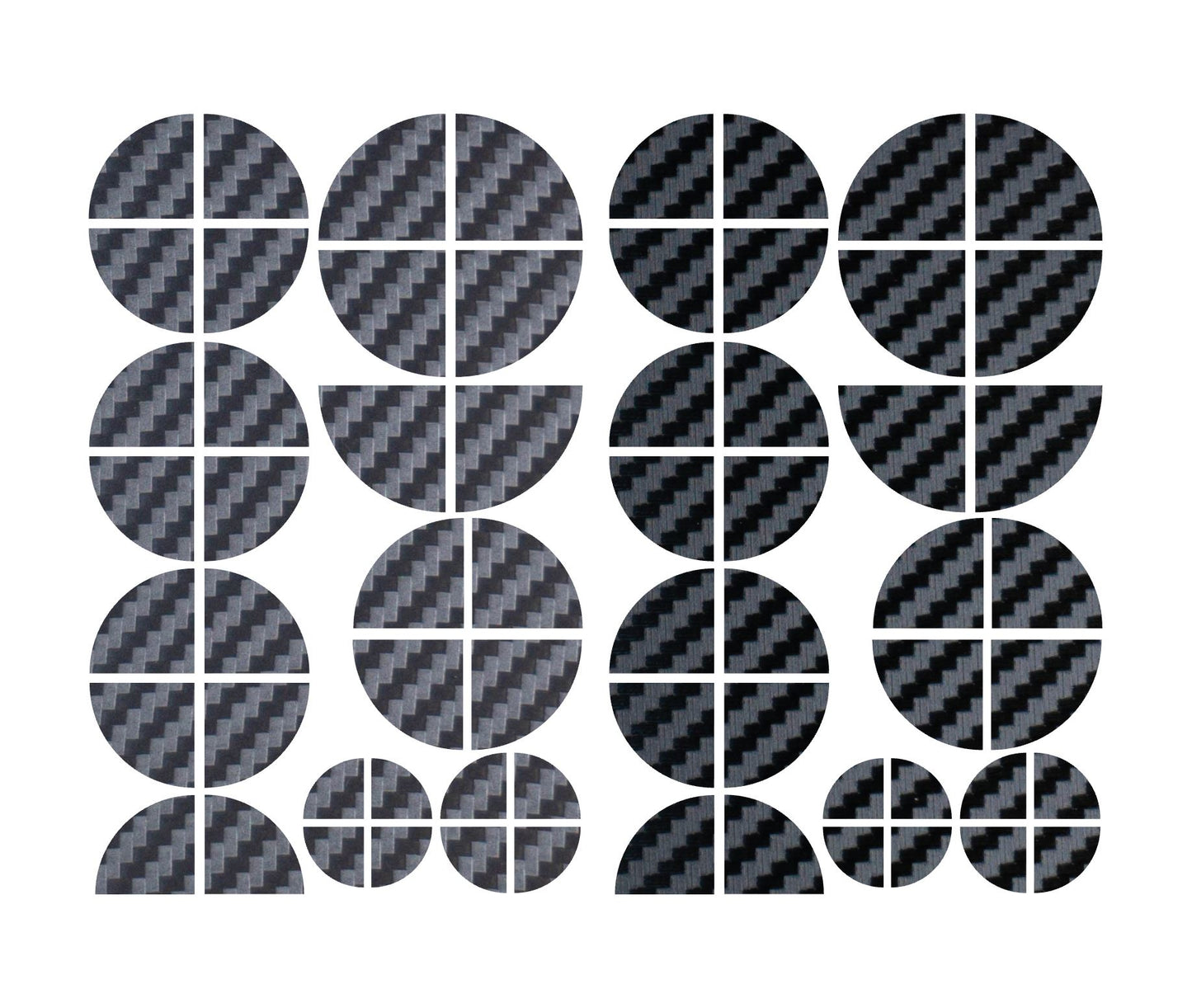 Black & Anthracite Carbon V1 BMW Badge Overlay — Compatible with E/F Series | SuperWrappz