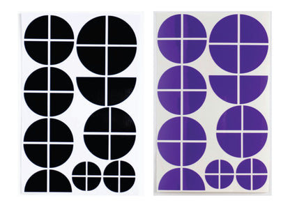 Black & Purple Gloss V1 BMW Badge Overlay — Compatible with E/F Series | SuperWrappz