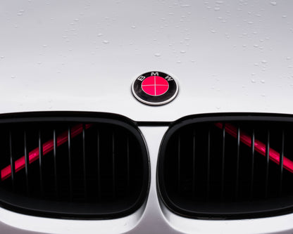 Pink Reflective V-Brace & Crash Bar Overlay — Compatible with BMW | SuperWrappz