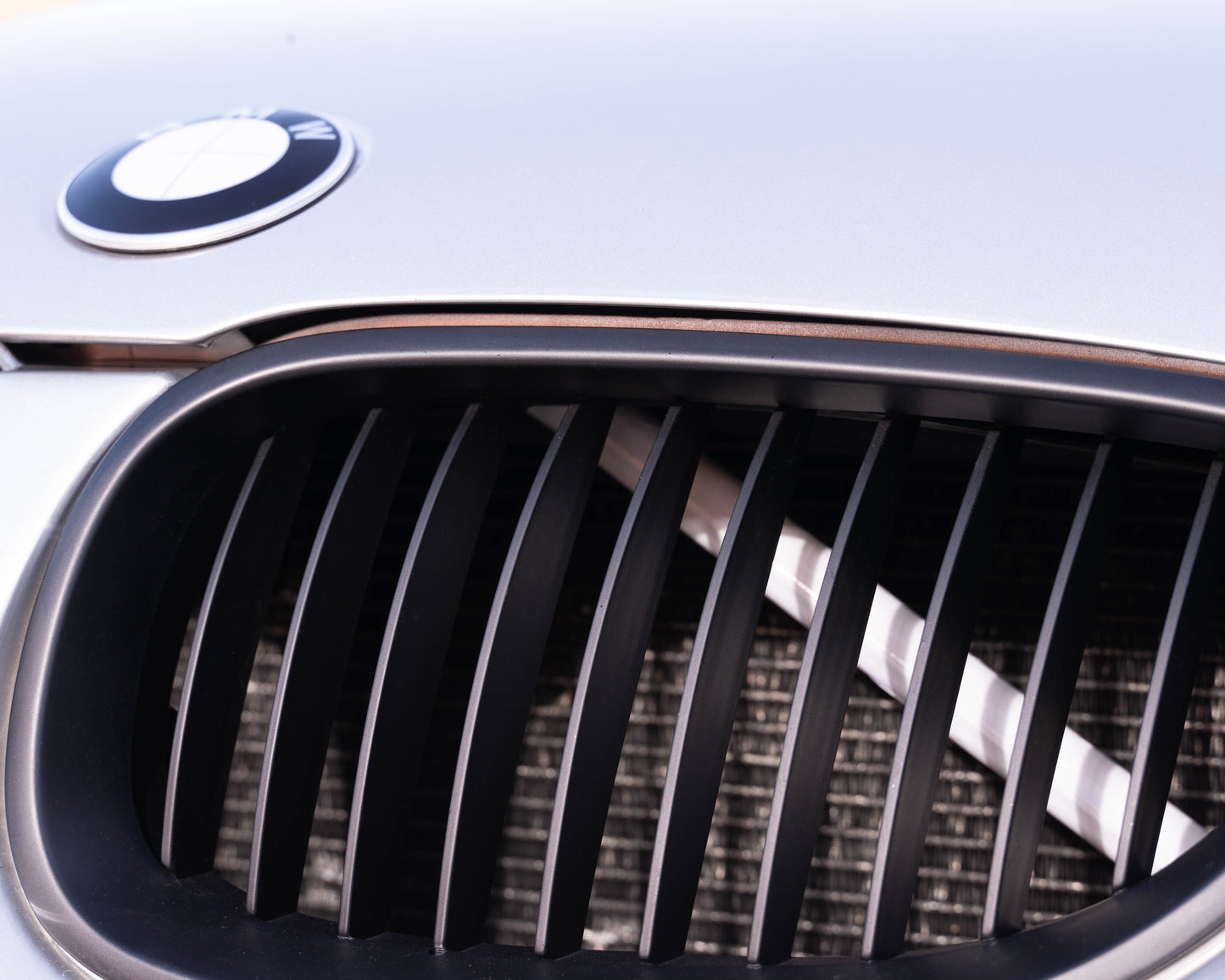 White Reflective V-Brace & Crash Bar Overlay — Compatible with BMW | SuperWrappz