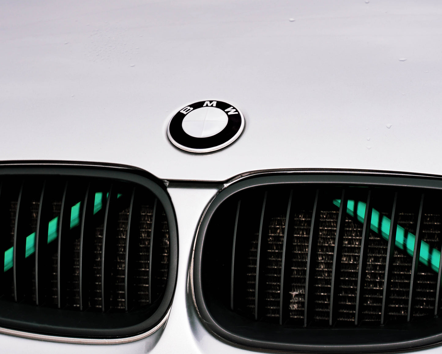 Green Reflective V-Brace & Crash Bar Overlay — Compatible with BMW | SuperWrappz