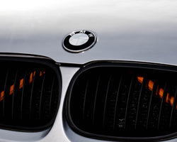 Orange Reflective / Luminescent V BARS Overlay FOR BMW Vinyl FITS YOUR BMW'S V BRACES / CRASH BARS