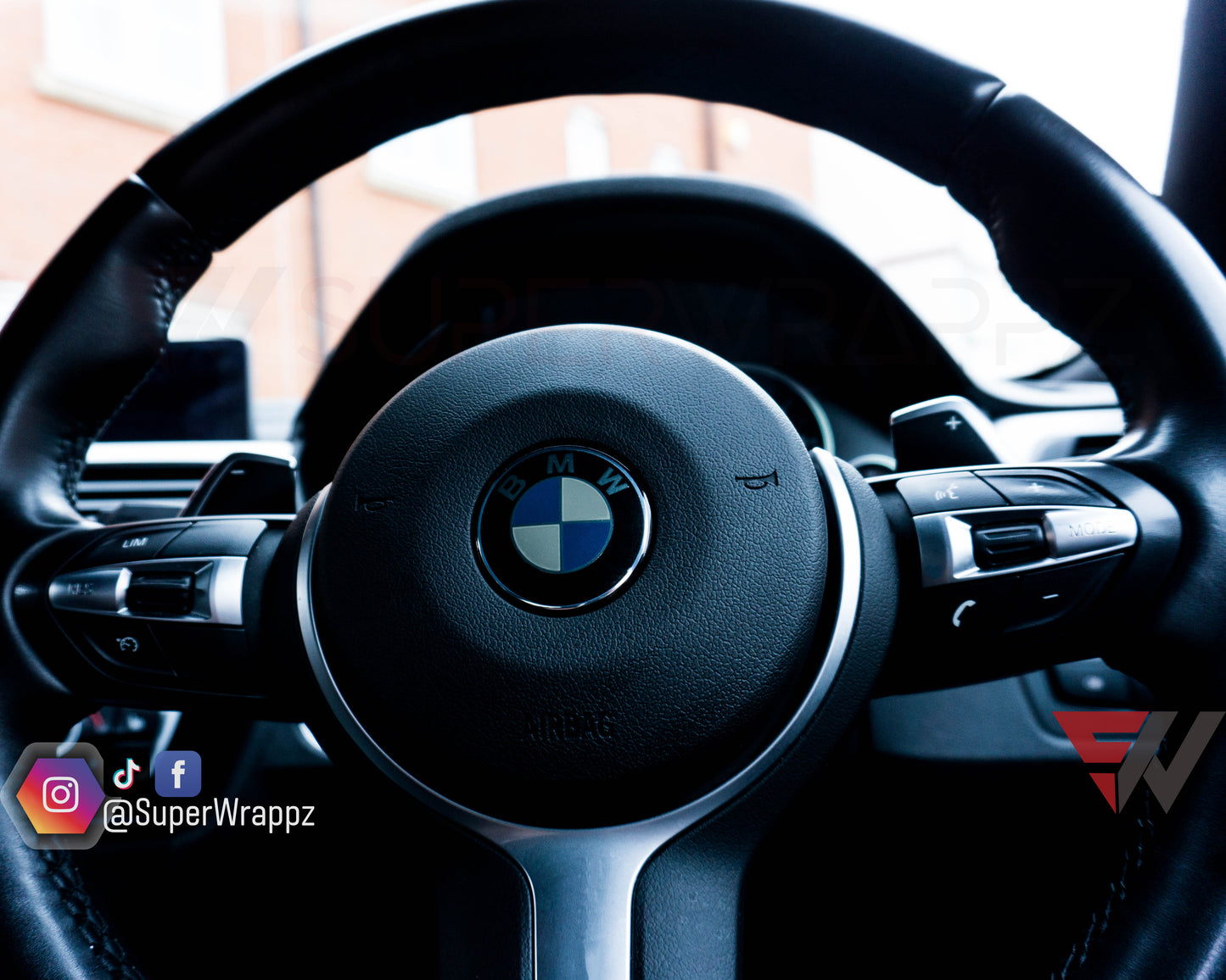Light Smoke BMW Badge Tint Overlay — 9-Piece | V1 Compatible | E/F Series | SuperWrappz