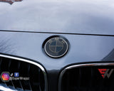 DARK SMOKE BADGE EMBLEM TINT OVERLAY PROTECTION FOR BMW 9 PIECE @FITS ALL BMW@