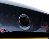 DARK SMOKE BADGE EMBLEM TINT OVERLAY PROTECTION FOR BMW 9 PIECE @FITS ALL BMW@