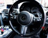 DARK SMOKE BADGE EMBLEM TINT OVERLAY PROTECTION FOR BMW 9 PIECE @FITS ALL BMW@