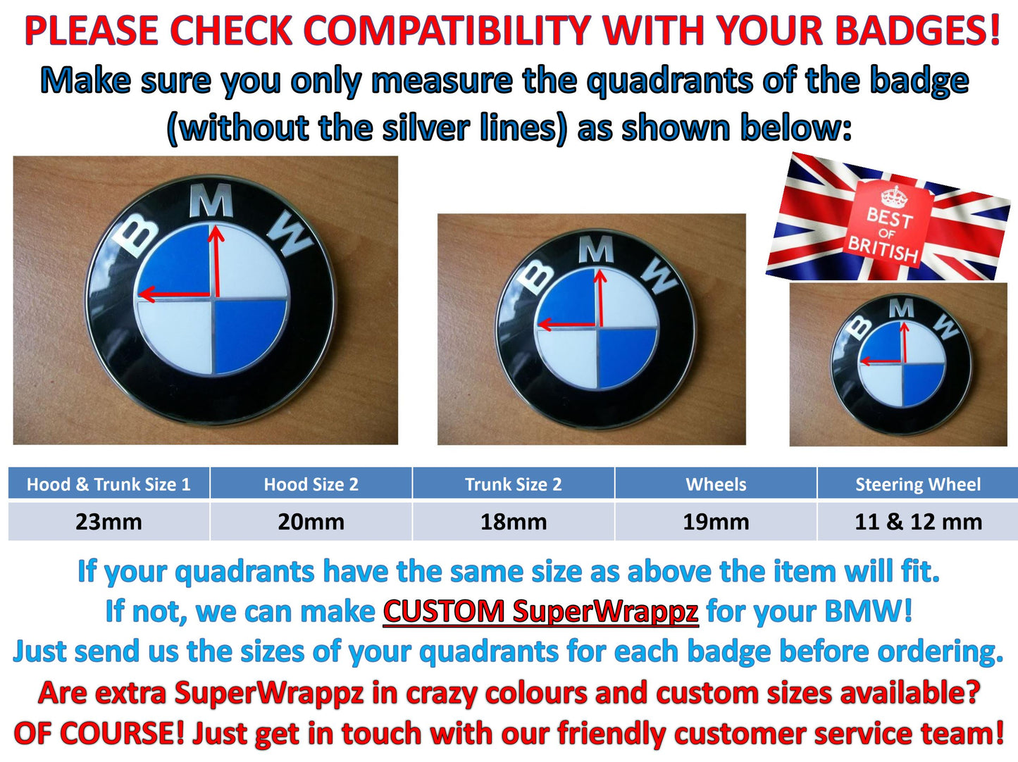 🇮🇹 Italy & 🇭🇺 Hungary Flag V1 BMW Badge Overlay — Compatible with E/F Series | SuperWrappz