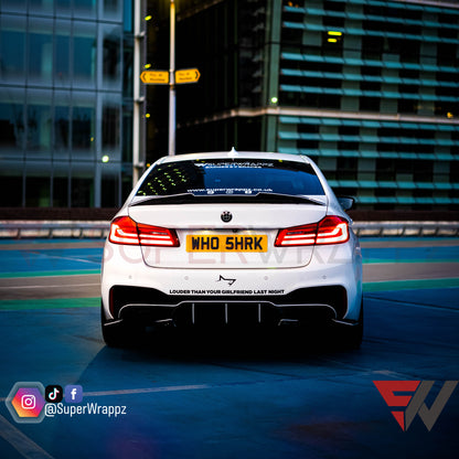 White Reflective Pin Stripes — 1cm BMW Vinyl Decal Kit | SuperWrappz